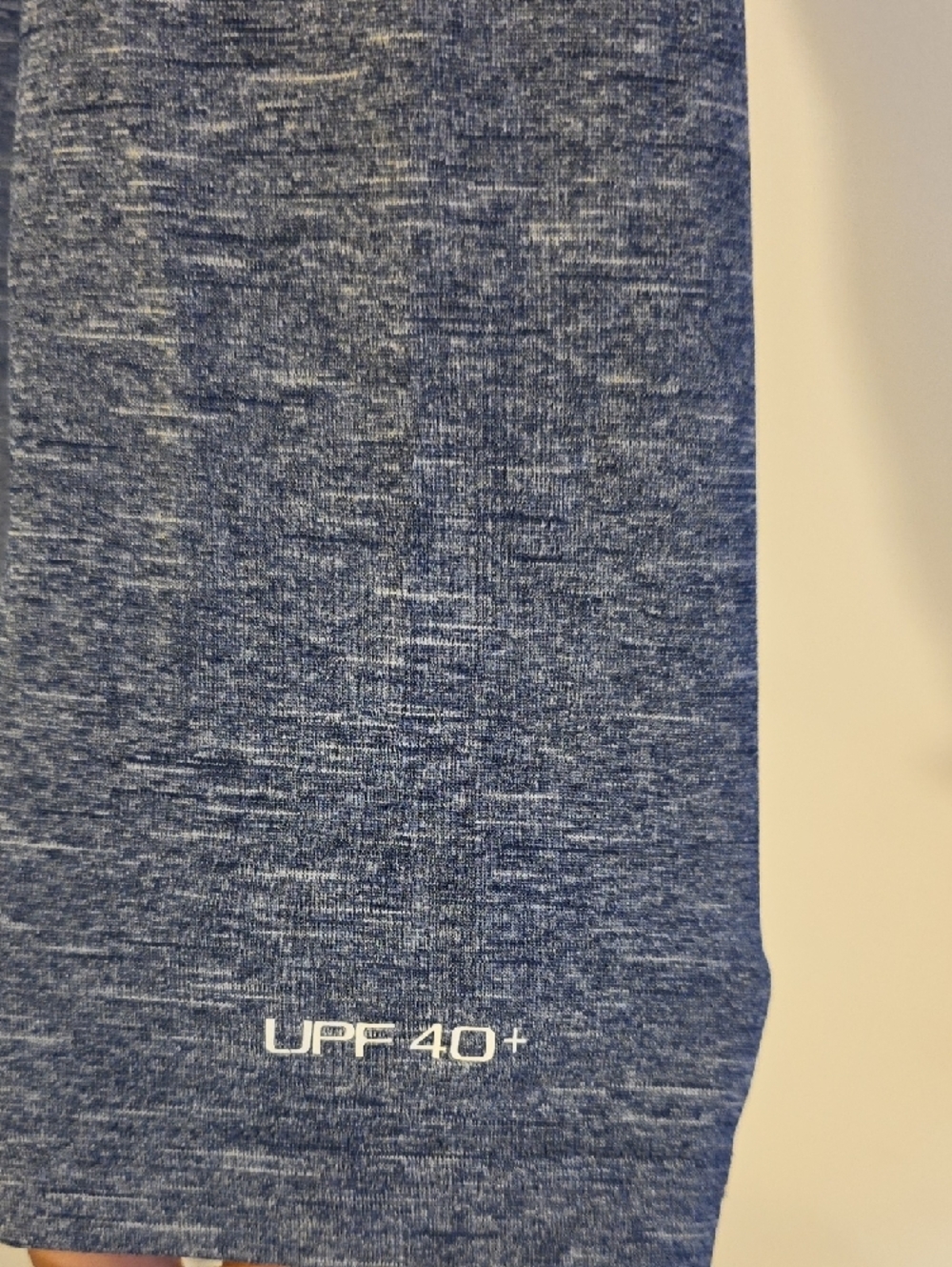 Nike Men's Navy Heather Swim Hoodie - White Swoosh - Picture 6 of 6
